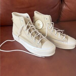 Converse Women's High-Top Sneakers - Beige
